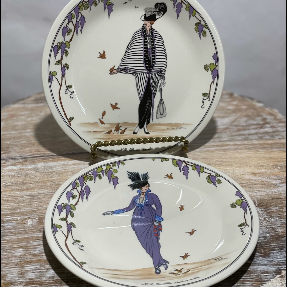 Villeroy & Bock design appetizer dessert plates 1900